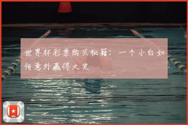 世界杯彩票购买秘籍：一个小白如何意外赢得大奖