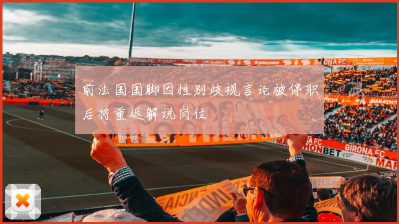 前法国国脚因性别歧视言论被停职后将重返解说岗位