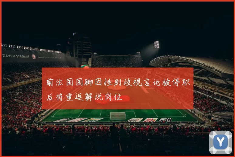 前法国国脚因性别歧视言论被停职后将重返解说岗位