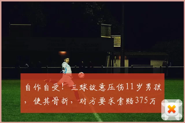 自作自受!三球故意压伤11岁男孩,使其骨折,对方要求索赔375万